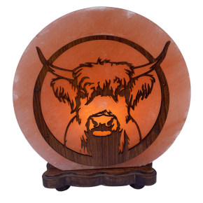 Highland Cow Salt Lamp