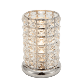 Clear - Silver Crystal Touch Lamp