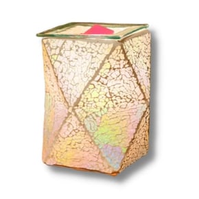 Pearl Crackle Geometric Wax Warmer