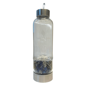 Layered Lapis Lazuli Crystal Water Bottle