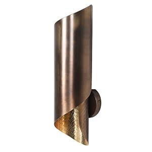 Gold Curl Wall Light