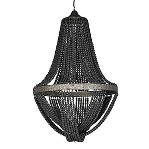 Black Wooden Beads Chandelier