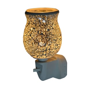 Silver Crackle Tulip Mosaic Warmer