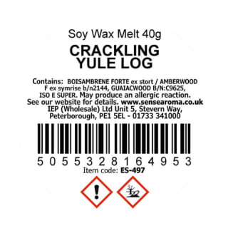 Crackling Yule Log Wax Melt, 40g