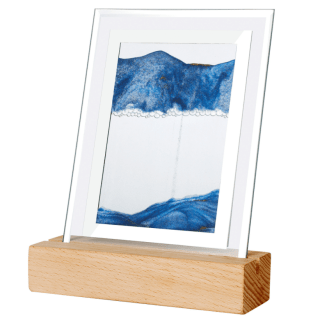 Moodscape Wooden Base Blue Sand Picture