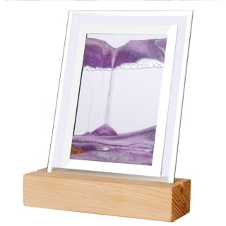 Moodscape Wooden Base Purple Sand Picture