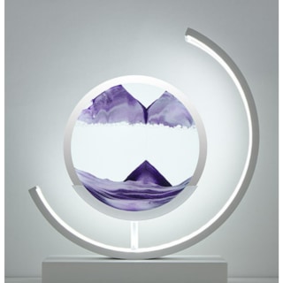 Moodscape Crescent White-Purple Sand Picture