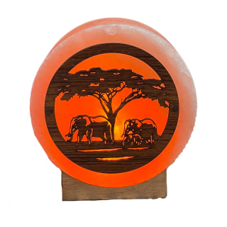 Elephant Family Led Salt Lamp wt USB 12/Box