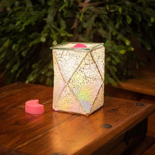 Pearl Crackle Geometric Wax Warmer