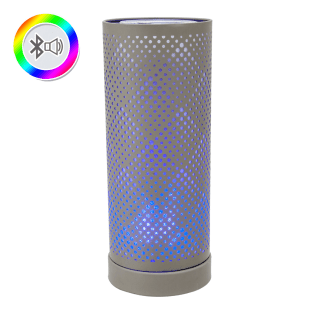 Grey Classic Bluetooth Speaker LED Aroma Lamp