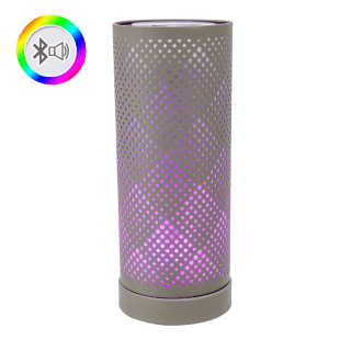 Grey Classic Bluetooth Speaker LED Aroma Lamp