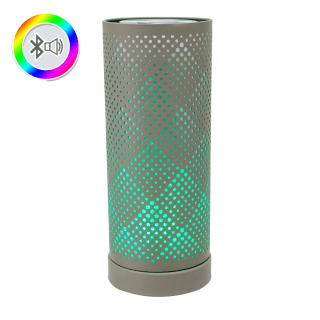 Grey Classic Bluetooth Speaker LED Aroma Lamp