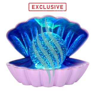 Lilac Pearl - Colour LED Clam wt Glitter Pearl