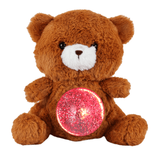 Fudge The Teddy - Magic Belly wt Glitter Ball