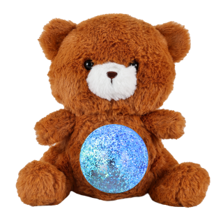 Fudge The Teddy - Magic Belly wt Glitter Ball