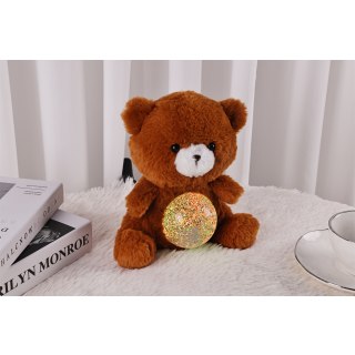 Fudge The Teddy - Magic Belly wt Glitter Ball