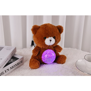 Fudge The Teddy - Magic Belly wt Glitter Ball