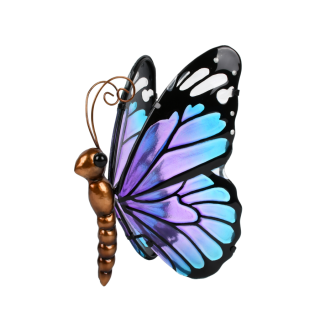 Teal Purple LED Butterfly
