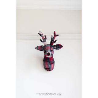 Fabric Stag Trophy Head Deer by Dora Designs