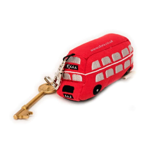 Red Bus Key Ring by Dora Designs