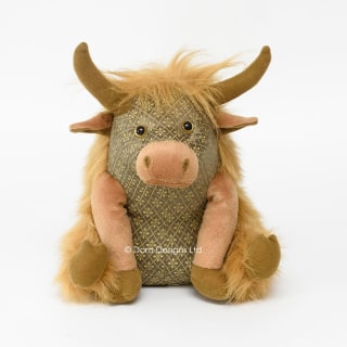 Angus Highland Cow Doorstop by Dora Designs