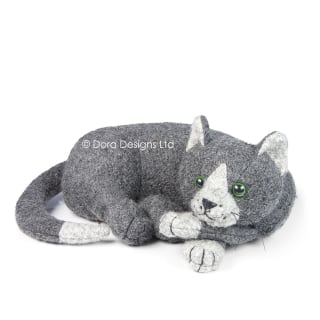 Cocoa Cat Doorstop by Dora Designs