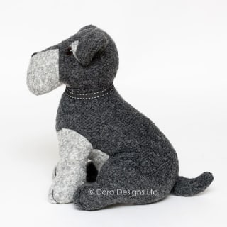 Unique Schnauzer Dog Doorstop by Dora Designs