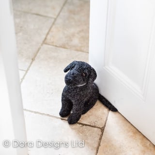 Bella Black Labrador Doorstop by Dora Designs