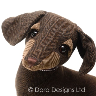 Dachshund Dog Doorstop - Egbert by Dora Designs