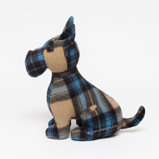 Plaid Scottie Tartan Doorstop by Dora Designs