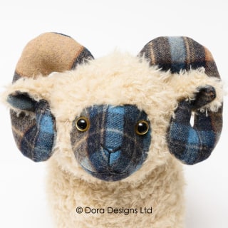 Mackenzie Sheep Tartan Doorstop by Dora Designs