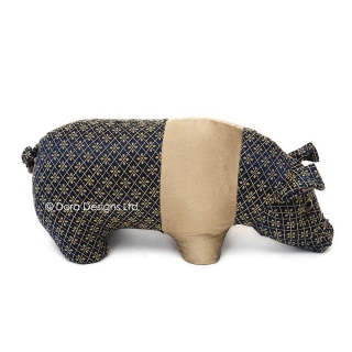 Saddleback Pig Animal Doorstop by Dora Designs