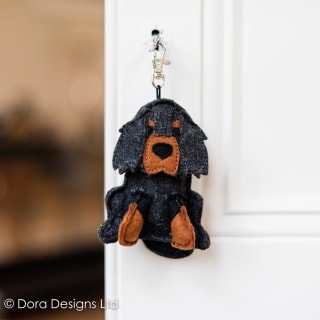 Islay Gordon Setter Key Ring by Dora Designs