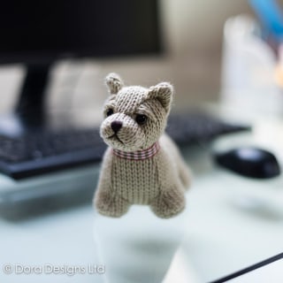 Iona Junior Westie paperweight by Dora Designs