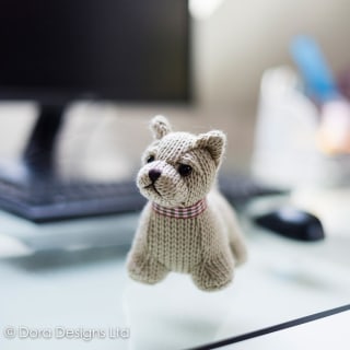 Iona Junior Westie paperweight by Dora Designs