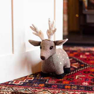 Fallow Deer Weighted Doorstop by Dora Designs