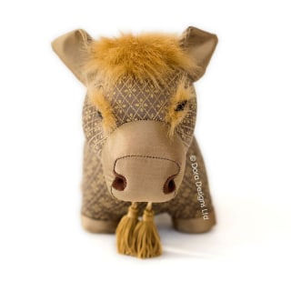 Judie Jersey Cow Fabric Doorstop by Dora Designs