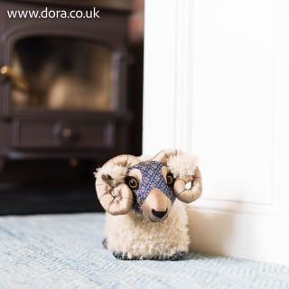 Swaledale Sheep Animal Doorstop by Dora Designs