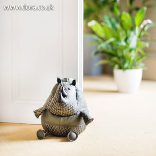 Caesar Rhino Heavyweight Doorstop by Dora Designs