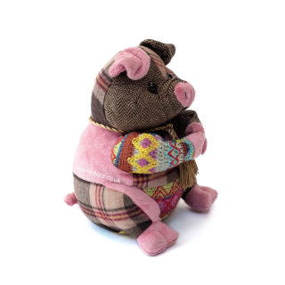 Patchwork Pig Fabric Doorstop | Dora Designs