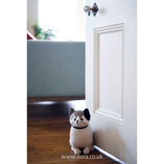 Pudge Fat Cat | Novelty Fabric Doorstop | Dora 