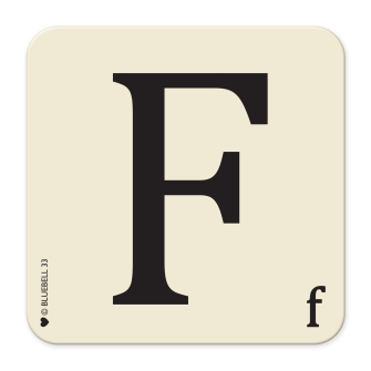 Letter F Table Mat