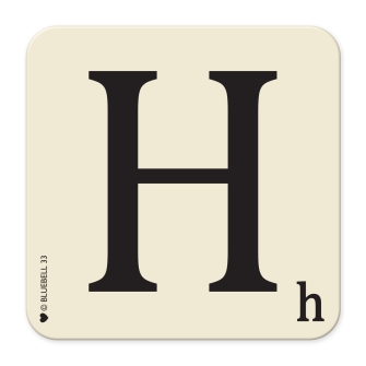 Letter H Table Mat