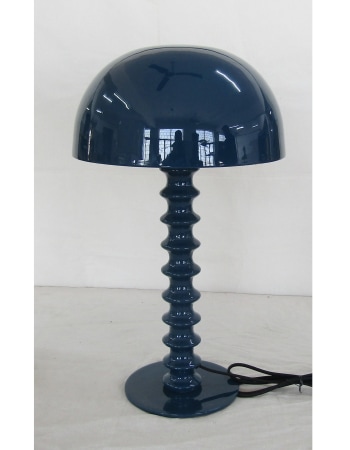 Indigo Large Ribbed Table Lamp