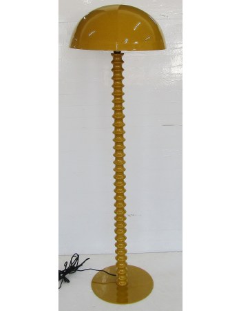 Mustard Yellow Ribbed Floor Lamp