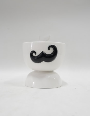 Ceramic Moustache Candle Holder (to be bought in qtys of 4)