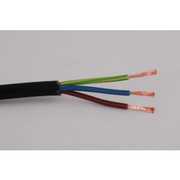 StageFlex 3183Y Metre x H05VV-F 318Y PVC Cable - 3core 1.0mm Black