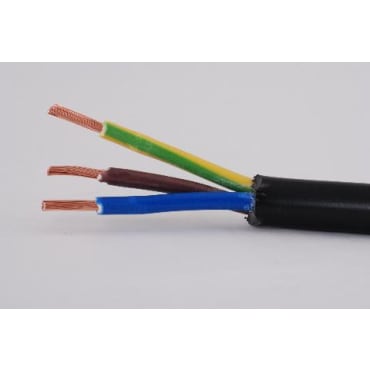 StageFlex 3183Y Metre x 3183Y PVC Cable - 3core 2.5mm Black