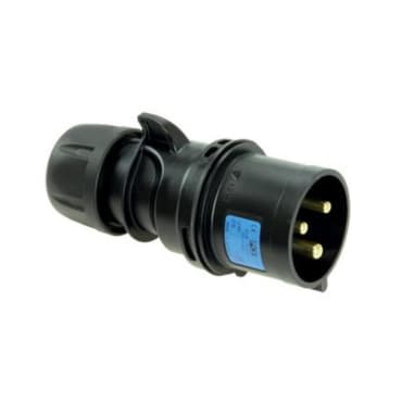 PCE 023-6X 32A 230V 3pin Cable Plug IP44 - Black