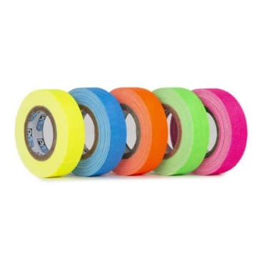 ProTapes PROGAFF12MINIMIX MiniMix ProGaff Mini Roll Set (5 pack) - Fluorescent